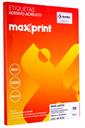 Folhas de Etiquetas Adesivas em Papel Tamanho A4 para Impressora Jato de Tinta e Laser da Maxprint 55,8x99 Milímetros com 10 Etiquetas por Folha. [ O modelo A4250 tem a mesma medida. ]