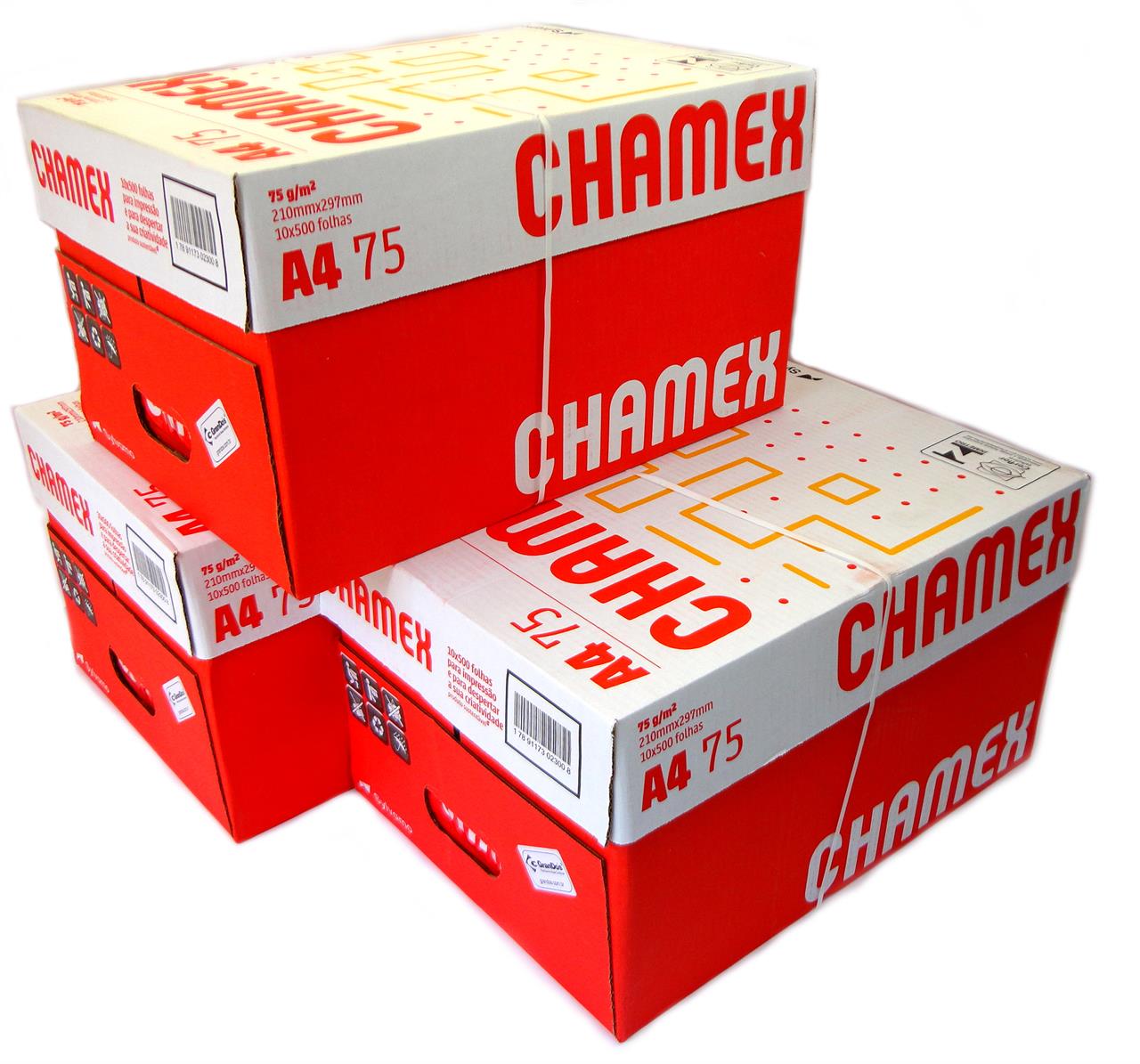 Papel Sulfite A4 Chamex pack com 30 pacotes com 500 Folhas
