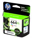 Cartucho de Tinta Original HP664XL Colorido F6V30AB Para HP DeskJet Ink Advantage 1115 2136 2676 3636 3776 3786 3788 3790 3836 4536 4676 5076 5276