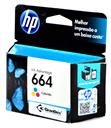 Cartucho de Tinta Original HP664 Colorido F6V28AB Para HP DeskJet Ink Advantage 1115 2136 2676 3636 3776 3786 3788 3790 3836 4536 4676 5076 5276