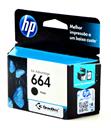 Cartucho de Tinta Original HP664 Preto F6V29AB Para HP DeskJet Ink Advantage 1115 2136 2676 3636 3776 3786 3788 3790 3836 4536 4676 5076 5276