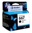 Cartucho de Tinta Original HP 667 Preto 3YM79AL Para HP DeskJet Ink Advantage 1275 2374 2375 2376 2700 2774 2775 2776 HP DeskJet Ink Advantage Plus 6475 6476