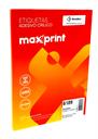 Folhas de Etiquetas Adesivas em Papel Tamanho Carta para Impressora Jato de Tinta e Laser da Maxprint 16,93x44,45 Milímetros com 60 Etiquetas por Folha.[ O modelo 6089 tem a mesma medida. ]