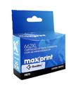 Cartucho de Tinta Maxprint Compatível HP662XL Preto CZ105A para Multifuncional Deskjet Ink Advantage 1015 1515 1516 2515 2516 2545 2546 2645 2646 3515 3516 3545 3546 4646