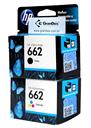 Kit com 1un Cartucho de Tinta HP 662 Preto CZ103AB e 1un Colorido CZ104AB para Impressora Multifuncional HP Deskjet Ink Advantage 1015 1515 1516 2515 2516 2545 2546 2645 2646 3515 3516 3545 3546 4646 pack Preto CZ105AB e 1un Colorido CZ106AB