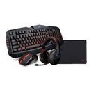 Combo 4 Em 1 Arsenal Gamer Dazz com headset teclado mouse e pad mouse