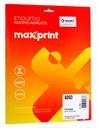 Etiquetas Redondas Adesivas em Papel Tamanho Carta para Impressora Jato de Tinta e Laser da Maxprint 42,33 Milímetros de Diâmetro com 24 Etiquetas por Folha.
