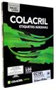 Folhas de Etiquetas Adesivas em Papel Tamanho Carta para Impressora Jato de Tinta e Laser da Colacril CC181 25,4x 101,6 Milímetros com 20 Etiquetas por Folha.[ Os modelos 6081 e 6281 têm as mesmas medidas. ]