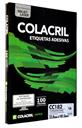 Folhas de Etiquetas Adesivas em Papel Tamanho Carta para Impressora Jato de Tinta e Laser da Colacril CC182 33,9x101,6 Milímetros com 14 Etiquetas por Folha.[ Os modelos 6082 e 6282 têm as mesmas medidas. ]