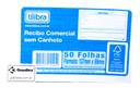 Recibo Comercial Sem Canhoto Pequeno com 50 Folhas