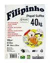 Sulfite Filipinho Gramatura 120 Branco com 50 folhas no Pacote