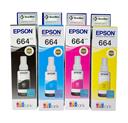 Combo de Garrafas de Tinta com 1un Preto T664120AL 1un Ciano T664220AL 1un Magenta T664320AL 1un Amarelo T664420AL para Impressora Tanque Tinta Epson L110 L120 L200 L210 L220 L300 L310 L350 L355 L365 L375 L380 L395 L396 L455 L475 L495 L555 L565 L575 L606