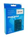 Teclado Numérico Impact Maxprint com 10 teclas multimídia usb 2.0