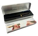Caneta Tinteiro Modelo 01 Gold Black-Azul