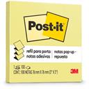 Bloco Adesivo Post-it 3M Amarelo 76mm X 76mm 100 Folhas Bloquinho