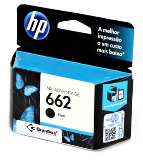 Cartucho Original HP 662 Preto CZ103AB