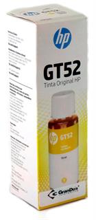 Refil de Tinta Original HP GT52 Amarelo