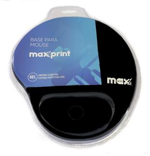 Pad Mouse com Apoio em Gel Preto Maxprint