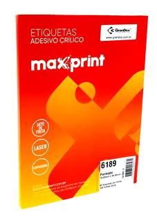 Etiquetas 6189 16,93mm x 44,45mm Maxprint