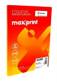 Etiquetas A4365 67,7mm x 99,0mm Maxprint