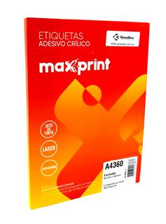 Etiquetas A4360 38,1mm x 63,5mm Maxprint