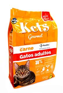 Ração para Gatos Kets Gourmet Carne 1kg