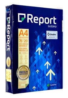 Papel Sulfite COLORIDO A4 Report AMARELO