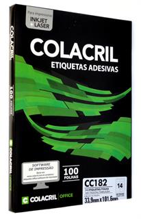 Etiquetas 6182 33,9mm x 101,6mm Colacril