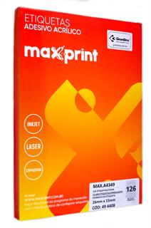 Etiquetas A4349 26,0mm x 15,0mm Maxprint