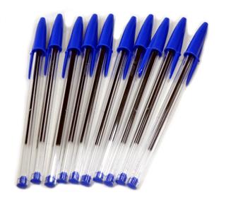 Caneta Esferográfica Azul Bic Cristal com 10 unidades