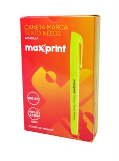 Caneta Marca Texto Needs Amarela com 12