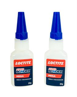 Super Bonder Mega Frasco 20G no Pack com 2 Unidades