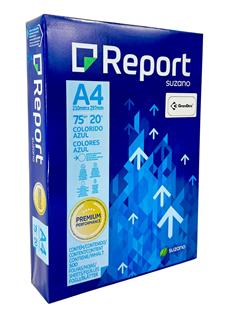 Papel Sulfite COLORIDO A4 Report AZUL