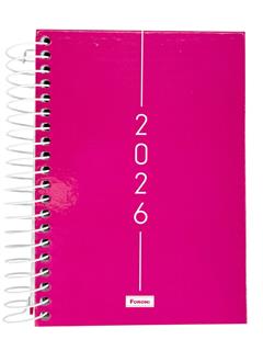 Agenda Executiva 2026 Cliff Rosa Com Espiral Foroni