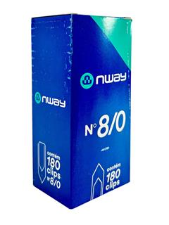 Clips GRANDE Numero 8/0 caixa com 180 unidades