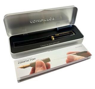 Caneta Tinteiro Modelo 01 Gold Black-Azul