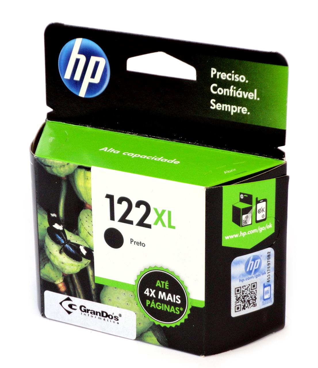 Cartucho Original HP 122XL Preto CH563HB