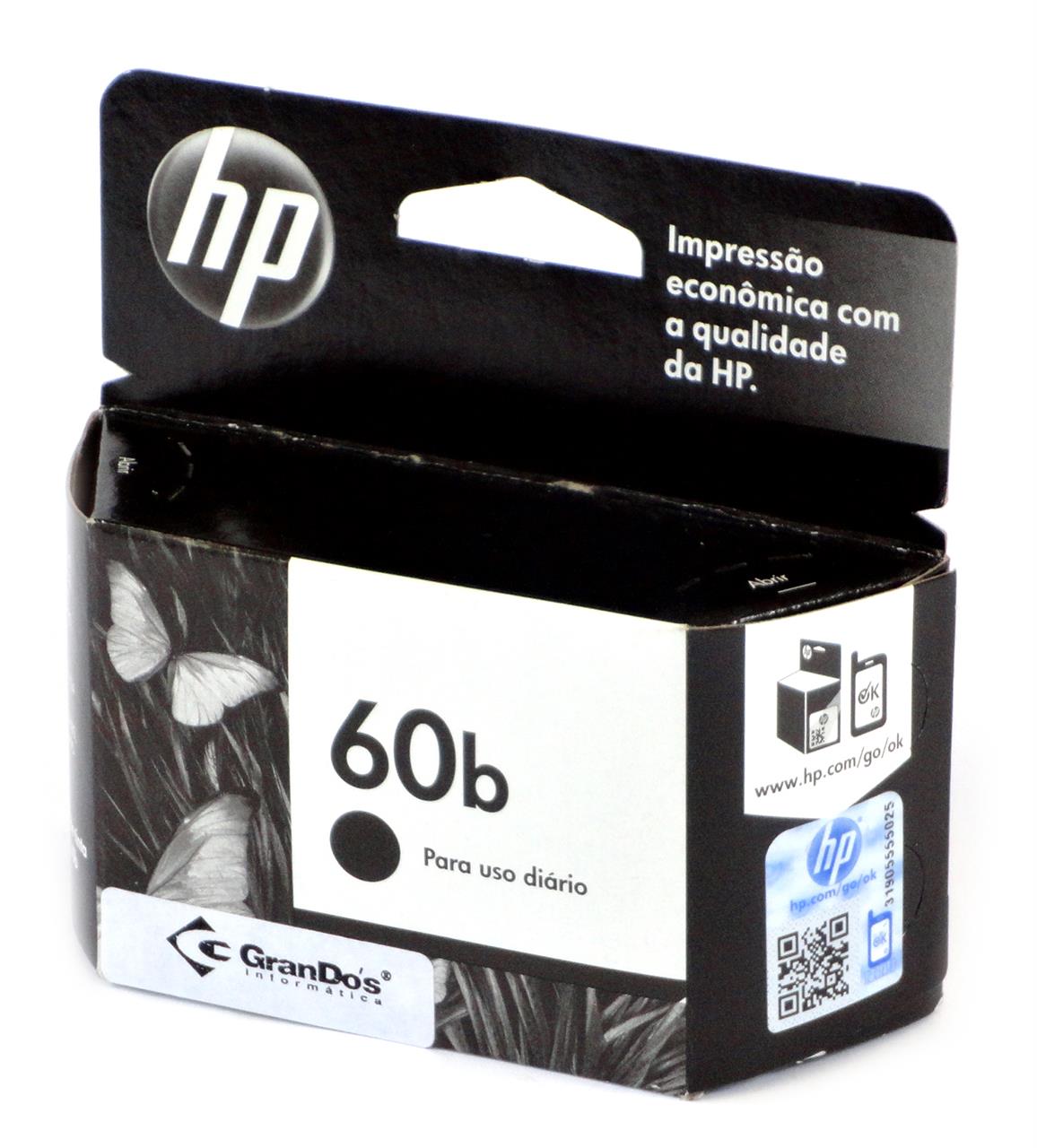 Cartucho para HP - Cartucho Original HP 60b Every Day Preto CC636WB