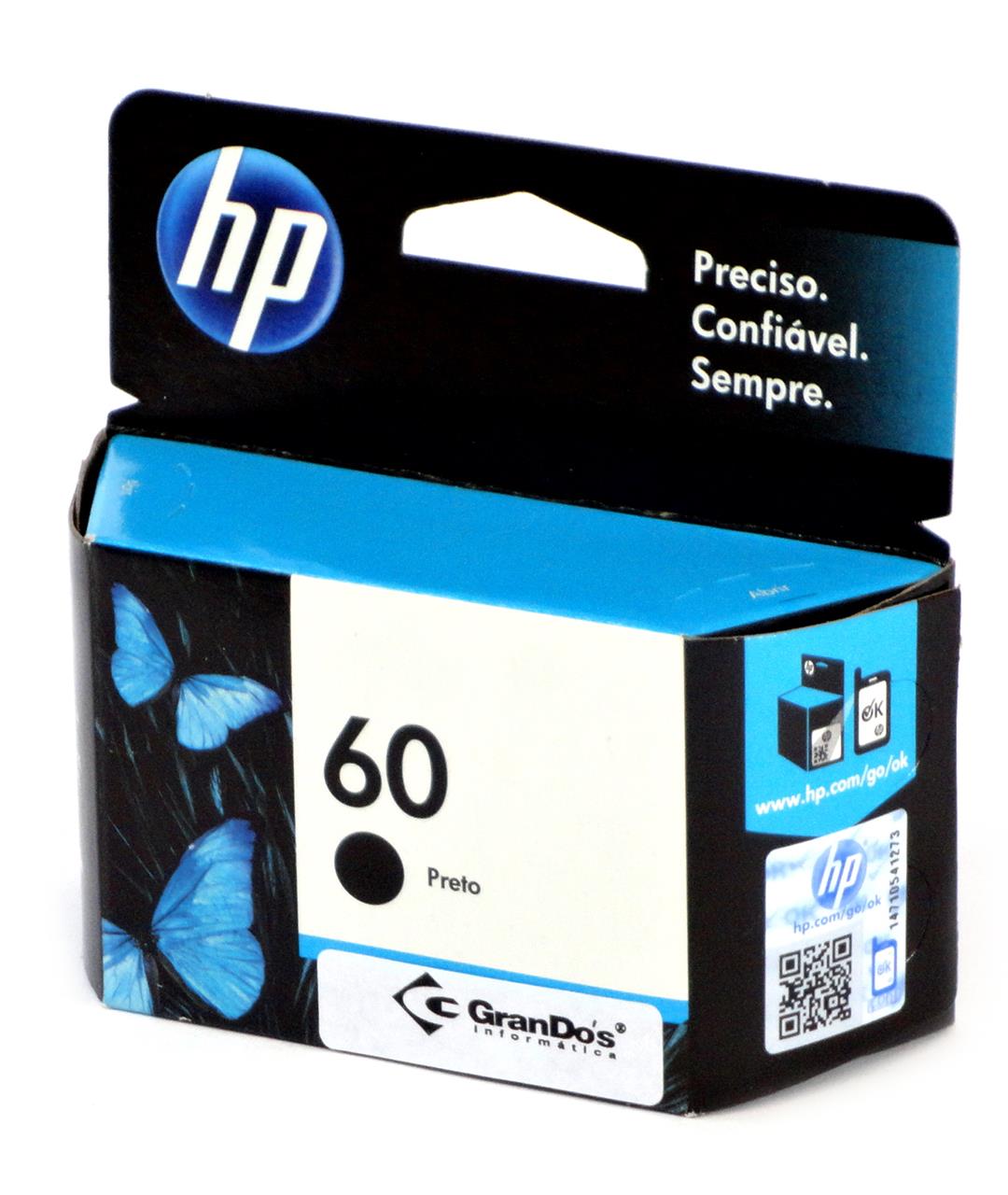 Cartucho Original HP 60 Preto CC640WB