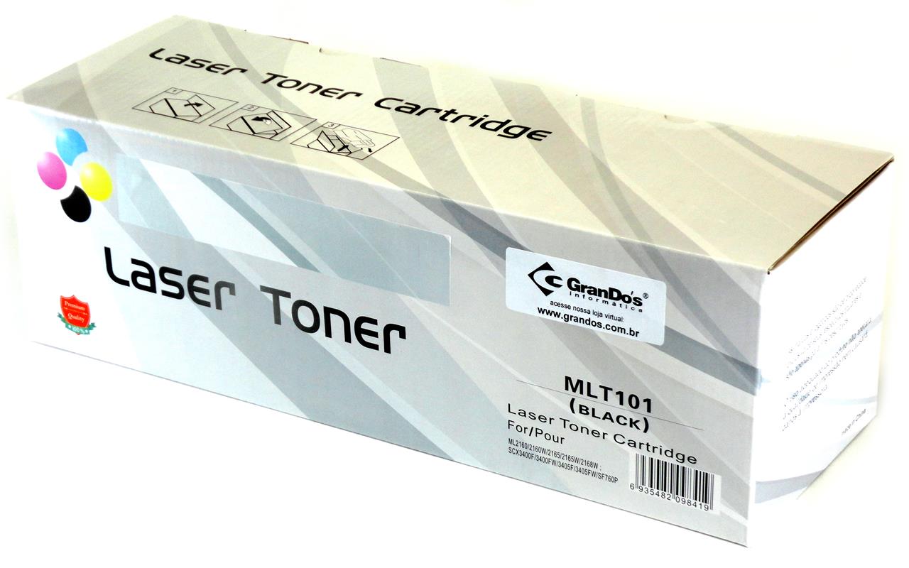 Toner Similar Sem Marca - Toner Genérico Samsung MLT-D101S Preto