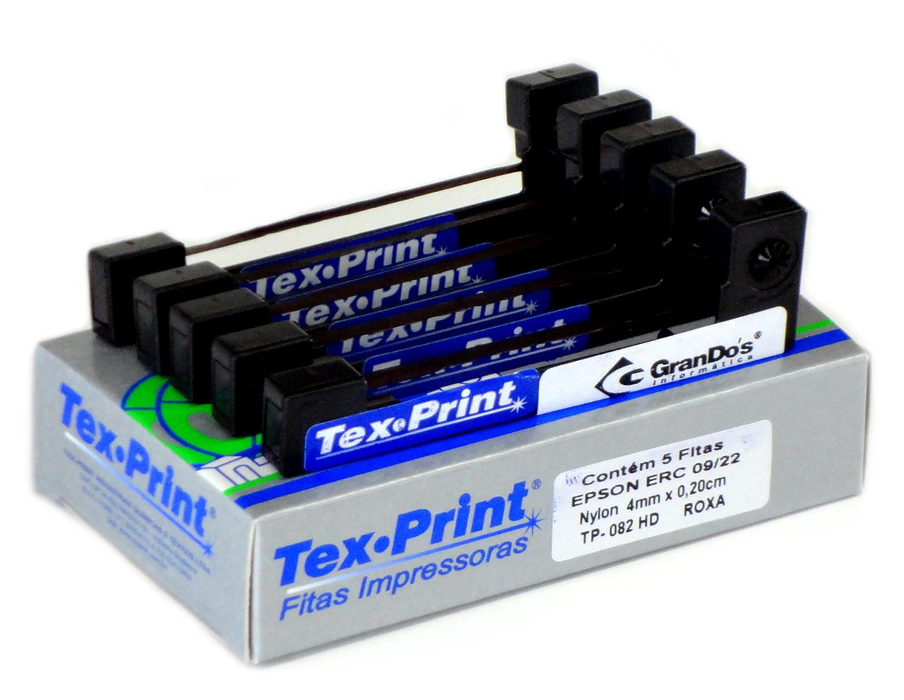 Fita ERC 09 Roxa TexPrint para Autoclaves na caixa com 5 fitas