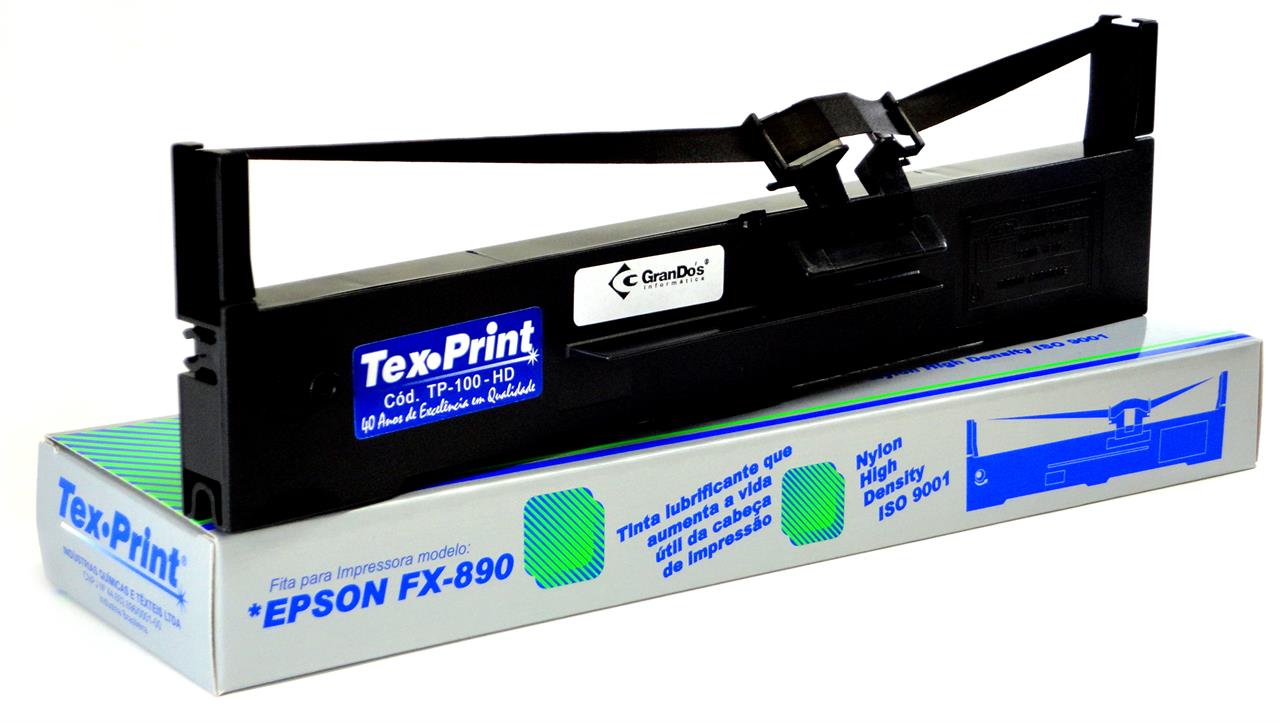 Fitas para Impressoras Matriciais - Fita para Epson FX 890 e LQ 590 TexPrint com 14 metros