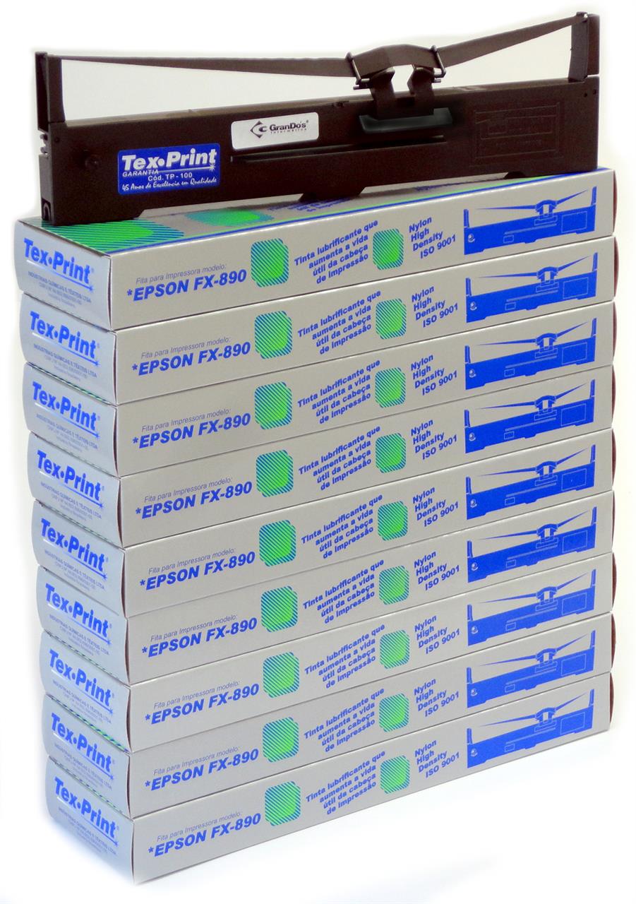 Fita para Epson FX 890 TexPrint pack com 10 unidades