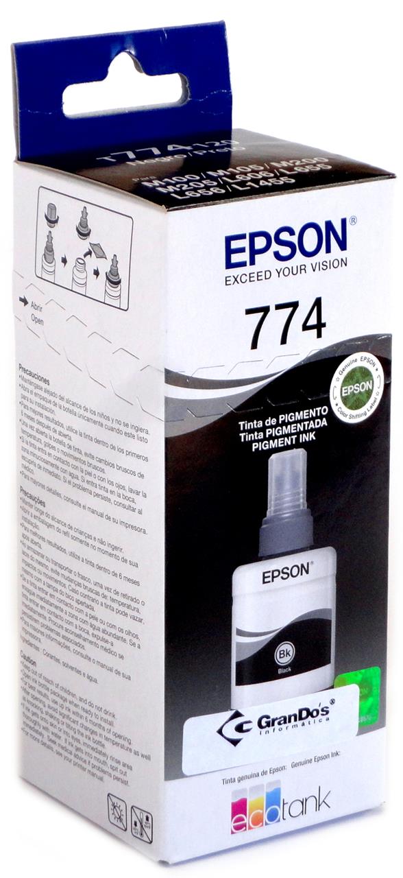 Refil de Tinta Original Epson 774 Preto