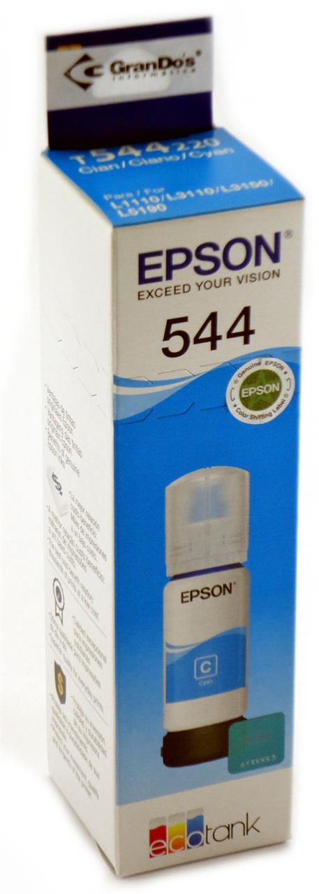 Refil de Tinta Original Epson 544 Ciano