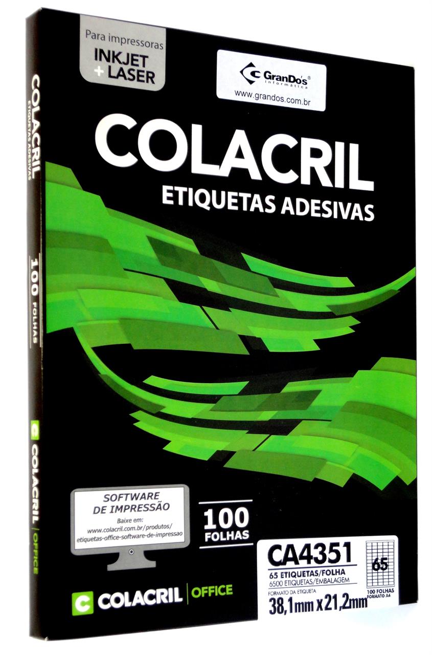 Etiquetas A4351 21,2mm x 38,1mm Colacril