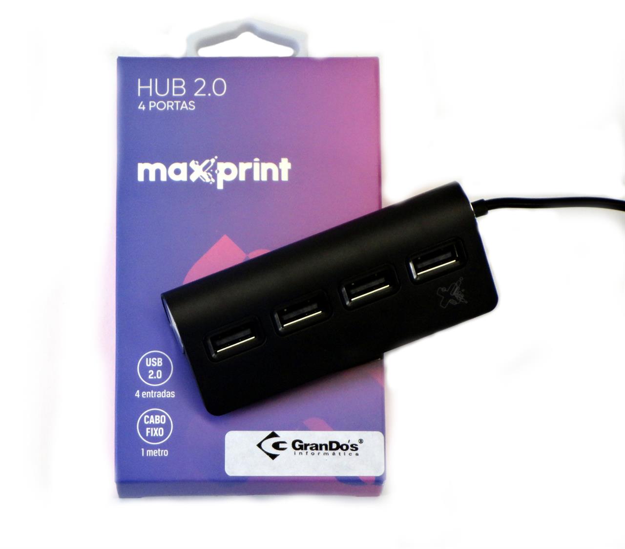 Hub 4 Portas USB 2.0 Maxprint