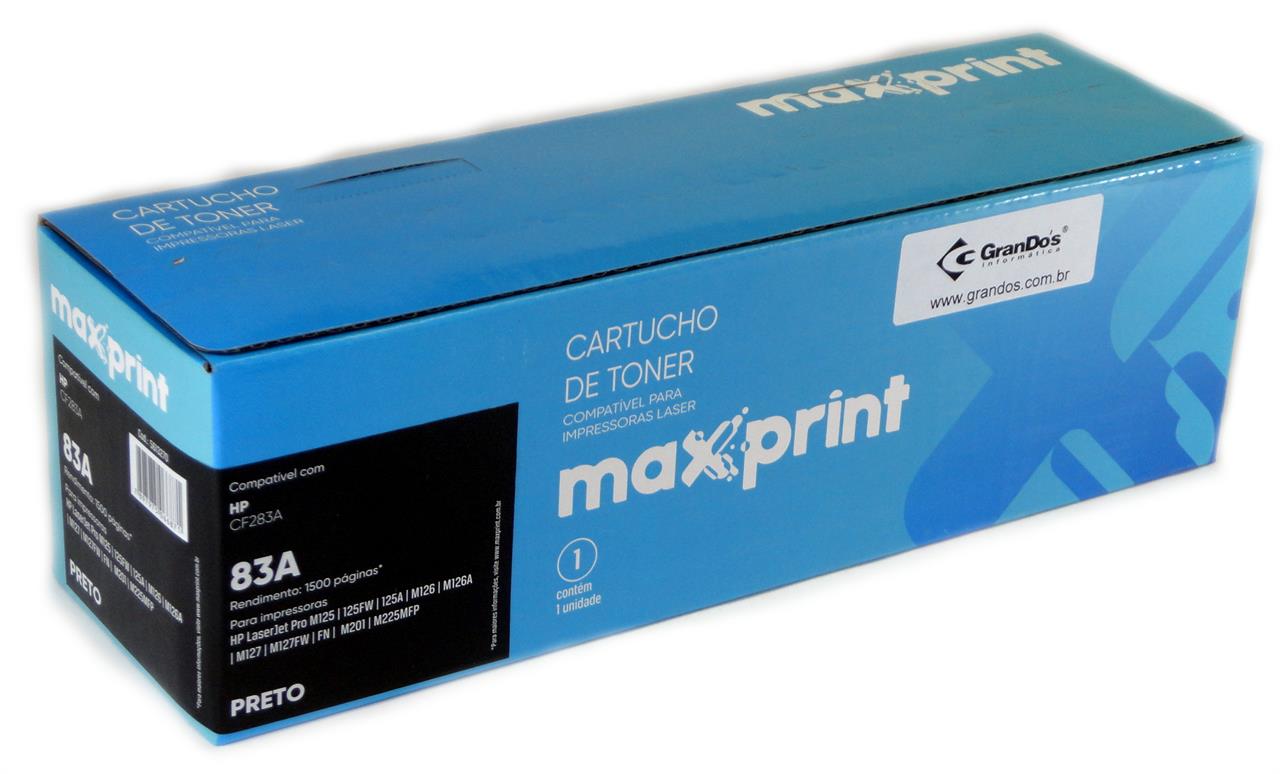 Toner Similar Maxprint para Impressoras e Multifuncionais - Toner Maxprint CF283A