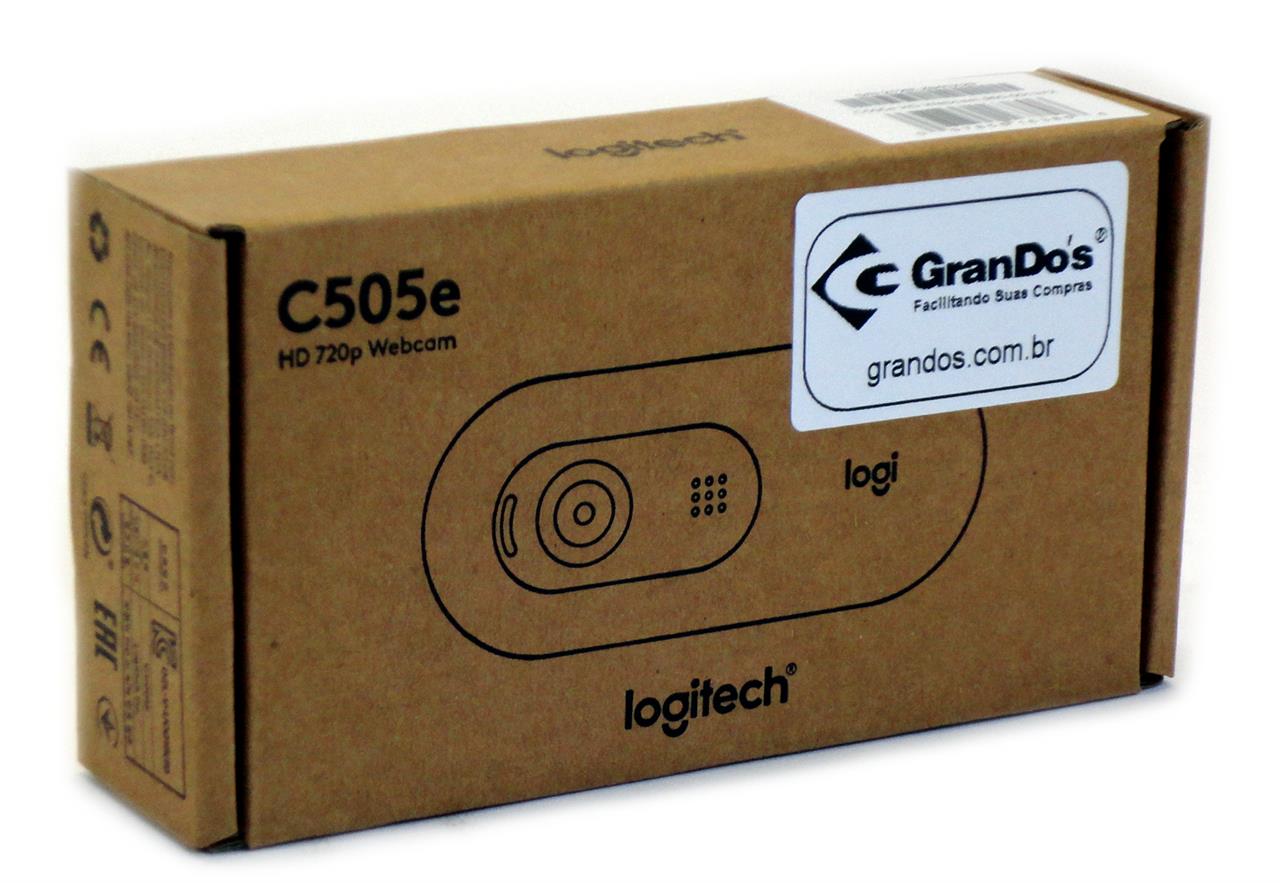 Caixas de Som, Headset e Webcam - Webcam Logitech C505e