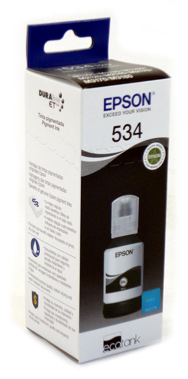 Refil de Tinta Original Epson 534 Preto